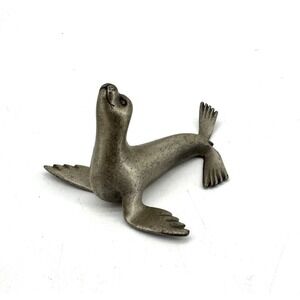 Hudson Handcrafted Miniature SEAL SEA LION Pewter Figurine #613 USA